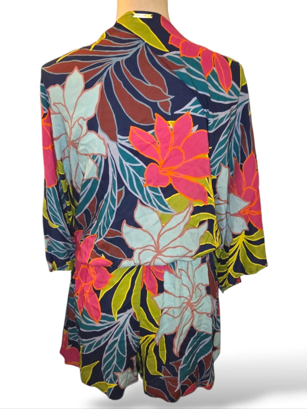 Vince Camuto Floral Romper/Cover-up